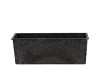 MELAMINE GREY TRAY RECTANGLE 25X9X9CM NM
