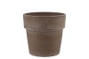TERRA CYLINDER POT GREY SILICONISED 13X13CM