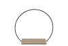 METAL CIRCLE BLACK STAND 28X7CM