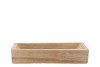 WOOD NATURAL TRAY RECTANGLE 45X16X9CM NM