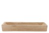 WOOD NATURAL TRAY RECTANGLE 60X16X9CM NM