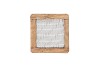 AMBER WOOD RASP NATURAL 8X8CM