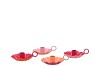 MARRAKECH FLOWER CANDLE 12CM FUCHSIA/ORANGE MIX