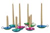 MARRAKECH FLOWER CANDLE 12CM METALIC MIX