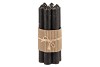 CANDLE CROWN ZWART PER 7 2X16CM NM