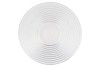 GLASS BOWL RIBBED KONISCH  30X30X8CM