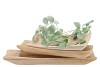 WOOD NATURAL BOAT 38X12X5CM NM