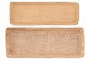 WOOD NATURAL TRAY RECTANGLE 55X21X4CM S/2 NM