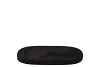 WOOD TRAY BLACK 24X14X2CM