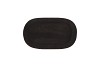 WOOD TRAY BLACK 24X14X2CM