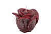 CANDLE ROOS BORDEAUX 8X7CM