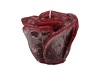 CANDLE ROOS BORDEAUX 11X9CM NM