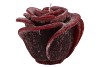 CANDLE ROOS BORDEAUX 14X12CM NM