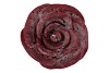 CANDLE ROOS BORDEAUX 14X12CM NM