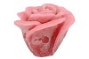 CANDLE ROOS BLUSH PINK 14X12CM NM
