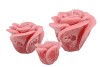 CANDLE ROOS BLUSH PINK 14X12CM NM