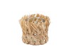 IBIZA NATURAL STRAW HOLDER GLASS 10X10CM NM