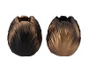 TOULON BLACK/GOLD VASE ASS P/1 16X16X18CM NM