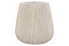 STRIPES WHITE GOLD POT 16X17CM NM