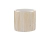 STRIPES WHITE GOLD CYLINDER POT 9X8CM NM