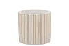 STRIPES WHITE GOLD CYLINDER POT 11X10CM NM