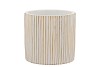 STRIPES WHITE GOLD CYLINDER POT 13X13CM NM