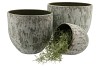 LOURES DIRTY GREEN POT 29X26CM