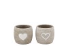LOVE AMORE WHITE POT ASS P/1 9X9X8CM NM