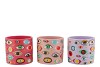 ILLUSION EYE PINK MIX CONCRETE POT 14X14X13CM NM