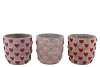 LOVE AMORE SINGLE PINK POT ASS P/1 17X17X16CM NM