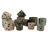 ILLUSION EYE NATURAL MIX CONCRETE POT 14X14X13CM NM