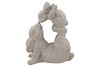 EASTER RABBIT STONE KISSING 21X12X25CM