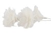SILK FEATHER FLOWER WHITE 3 OP VOET 45CM NM