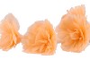 SILK FEATHER FLOWER PEACH 5 OP STEEL 85CM NM
