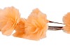 SILK FEATHER FLOWER PEACH 7 OP STEEL 95CM NM