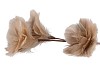 SILK FEATHER FLOWER SAND 3 OP VOET 45CM NM