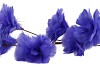 SILK FEATHER FLOWER PURPLE 9 OP STEEL 110CM NM