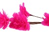 SILK FEATHER FLOWER FUCHSIA 7 OP STEEL 95CM NM