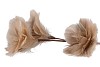 SILK FEATHER FLOWER SAND 3 OP STEEL 80CM NM