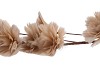 SILK FEATHER FLOWER SAND 7 OP STEEL 95CM NM