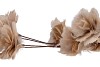 SILK FEATHER FLOWER SAND 9 OP STEEL 110CM NM