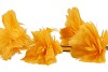 SILK FEATHER FLOWER YELLOW 5 OP STEEL 85CM NM