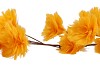 SILK FEATHER FLOWER YELLOW 9 OP STEEL 110CM NM
