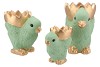 EASTER CHICKEN-BOWL LIGHT GREEN 14X9,5X14CM NM