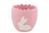 EASTER RABBIT POT PINK 14,5X14,5X14CM NM