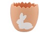 EASTER RABBIT POT ORANGE 17,5X17,5X17CM NM