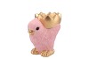 EASTER CHICKEN-BOWL PINK 14X9,5X14CM NM