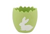 EASTER RABBIT POT GREEN 13X13X12CM NM