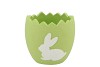 EASTER RABBIT POT GREEN 13X13X12CM NM