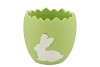 EASTER RABBIT POT GREEN 14,5X14,5X14CM NM